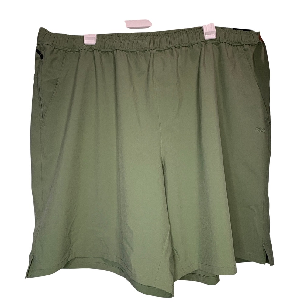 DSG 8" agility short athletic fit green UV 50+ protection men's XXL NWT